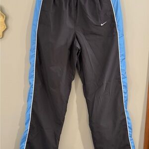 Nike Black Joggers with Blue Accents